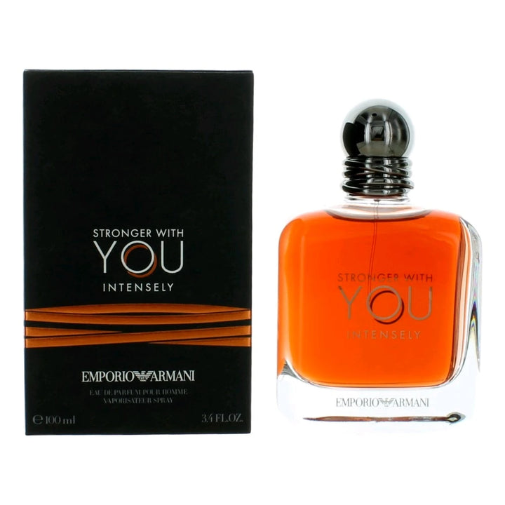 Emporio Armani Stronger With You Intensely EDP For Men Long Lasting Fragrance 3.4 Oz