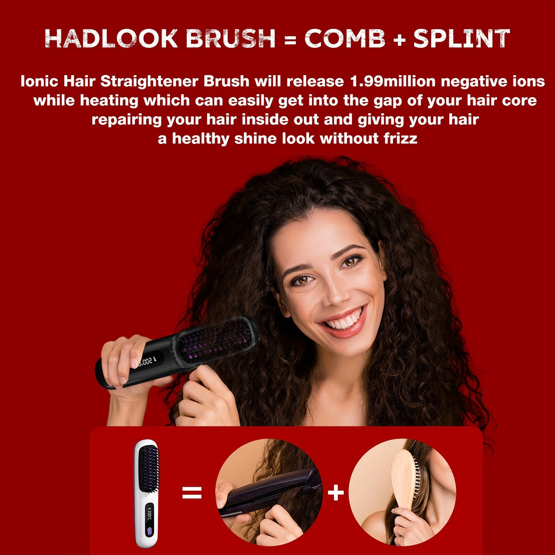 Cordless Hair Straightener Brush