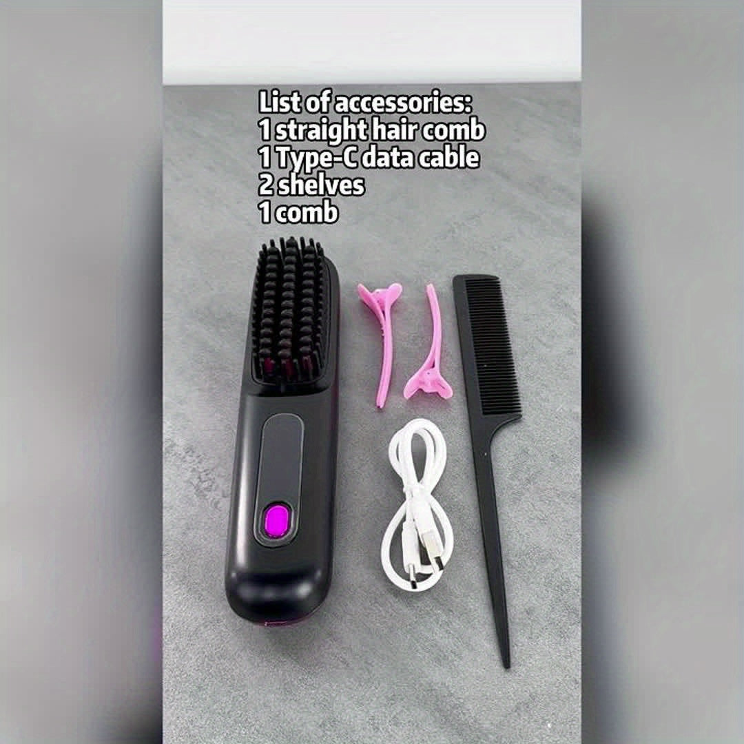 Cordless Hair Straightener Brush