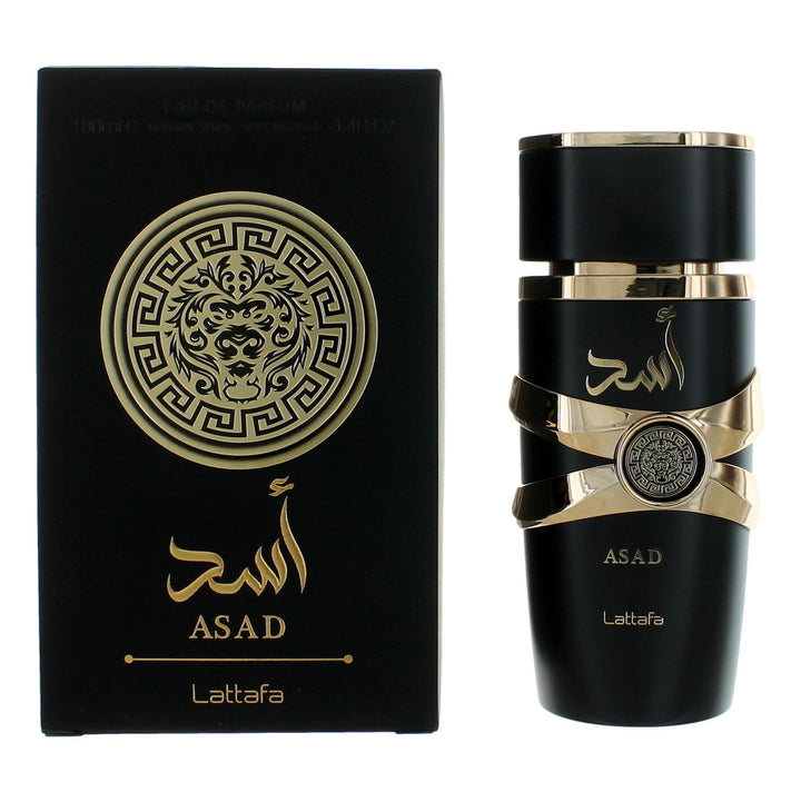 Lattafa Asad EDP For Unisex Long Lasting Warm Spicy Vanilla Fragrance 3.4 Oz