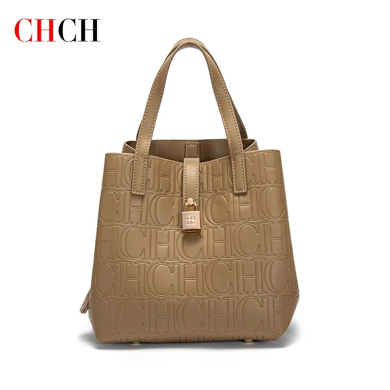 CHCH Women's Handheld Steel-Embossed Tote Bag – Mother’s Shopping Bag
