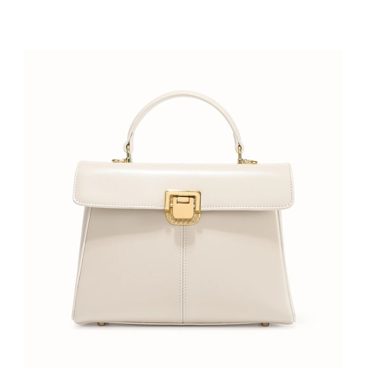 “Genuine Leather Luxury Women’s Handbag – Fashionable & Versatile Crossbody Bag with Scarf Decor”