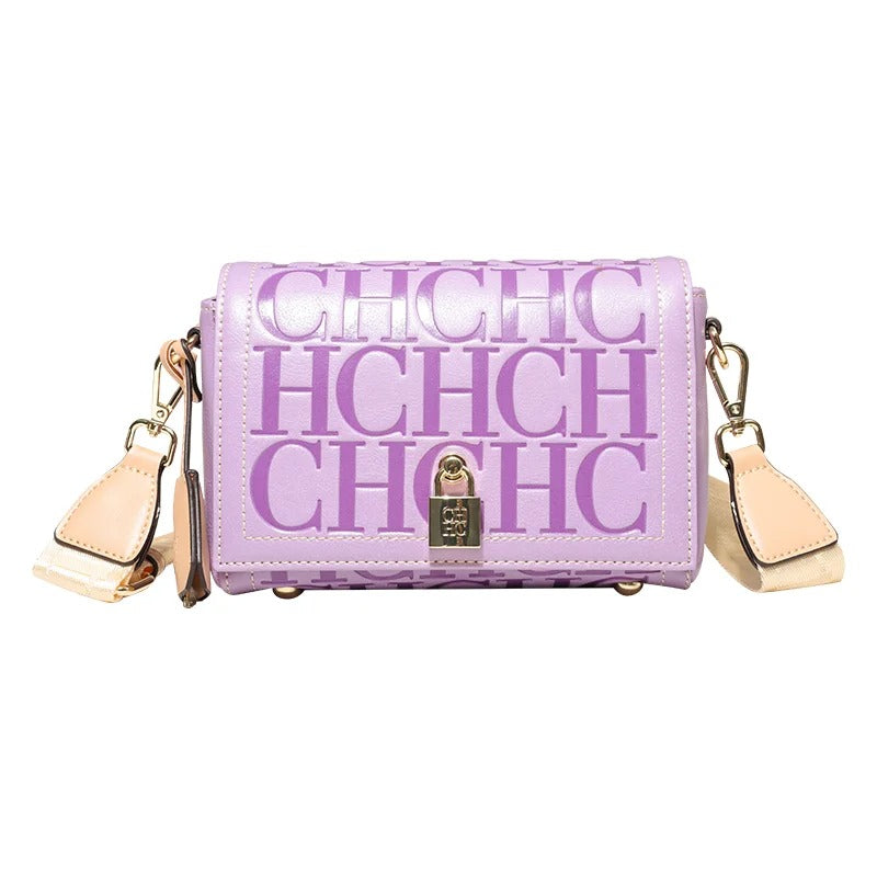 2025 Luxury Women’s Shoulder Bag – Fashion Design with Metal Accessories Buckle, Solid Color & Printed Head