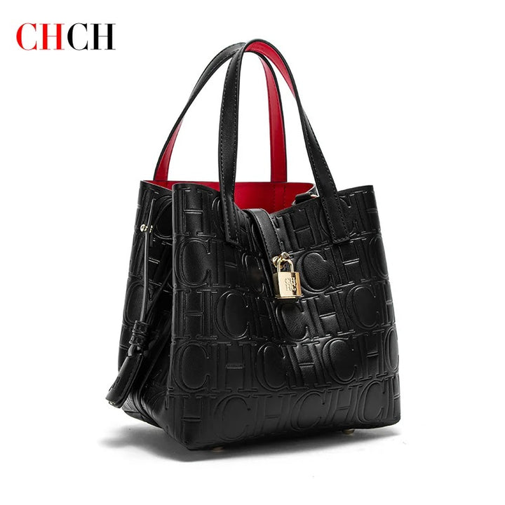 CHCH Women's Handheld Steel-Embossed Tote Bag – Mother’s Shopping Bag