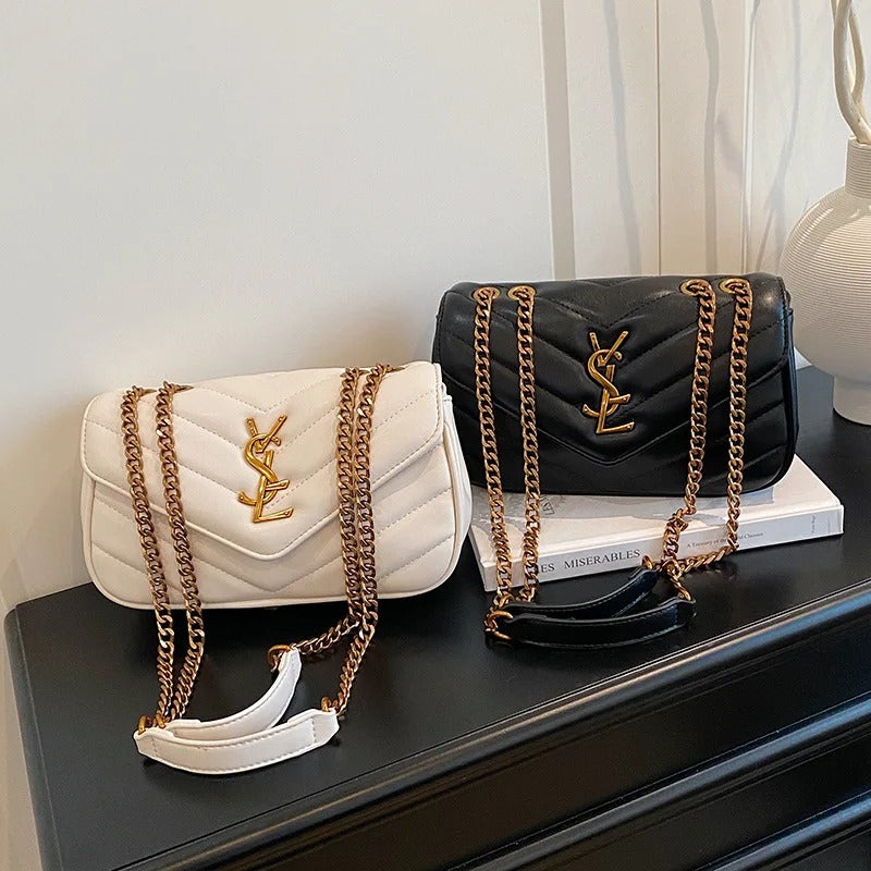 Designer-Inspired 2025 Women's Chain Strap Shoulder & Crossbody Bag