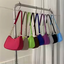 Fashion Felt Shoulder Bag for Women – Retro Solid Color Crossbody & Casual Underarm Handbag, Purse & Clutch