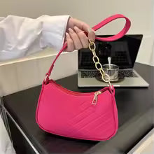 Fashion Felt Shoulder Bag for Women – Retro Solid Color Crossbody & Casual Underarm Handbag, Purse & Clutch