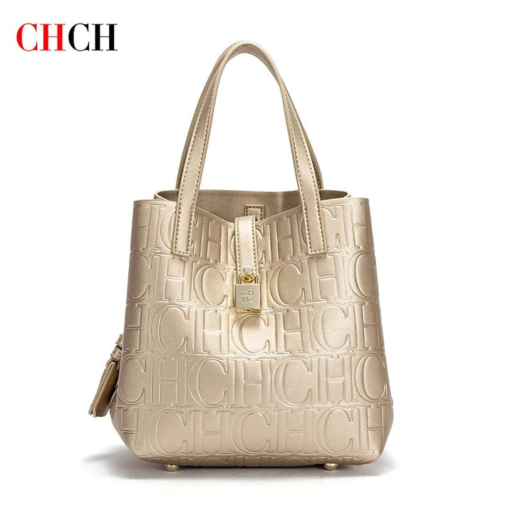CHCH Women's Handheld Steel-Embossed Tote Bag – Mother’s Shopping Bag