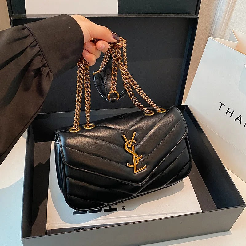 Designer-Inspired 2025 Women's Chain Strap Shoulder & Crossbody Bag