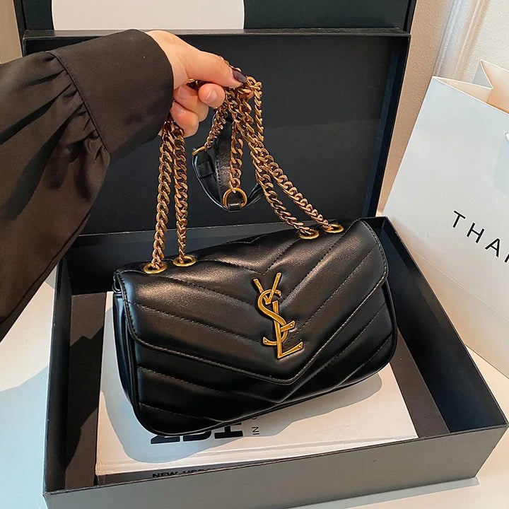Designer-Inspired 2025 Women's Chain Strap Shoulder & Crossbody Bag