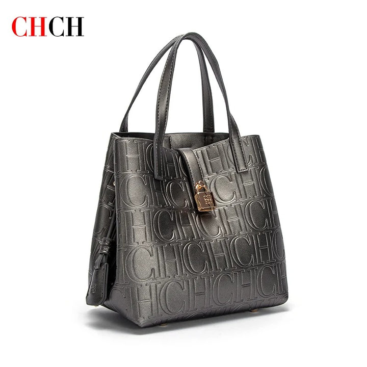 CHCH Women's Handheld Steel-Embossed Tote Bag – Mother’s Shopping Bag
