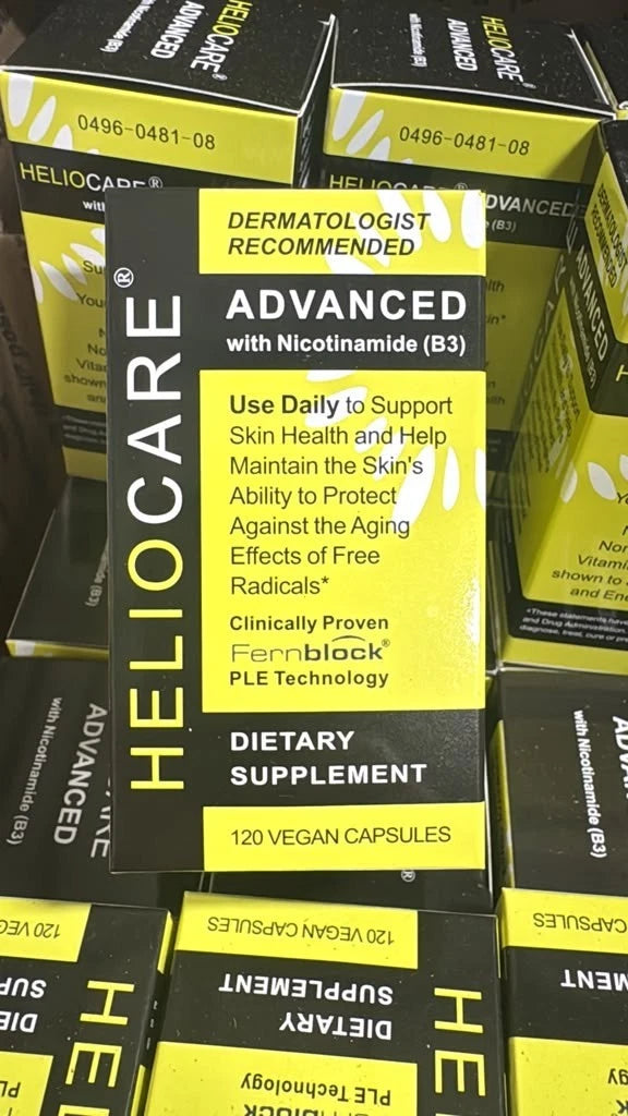 Heliocare Advanced with Nicotinamide (Vitamin B3) Skin Health Supplement – 120 Vegan Capsules
