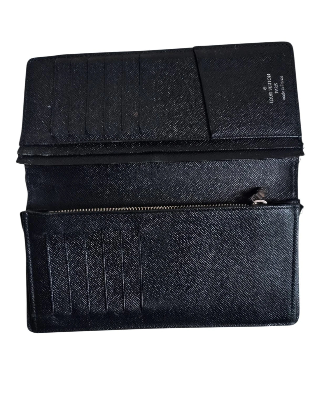 Louis Vuitton Damier Graphite Black Grey Leather Long Wallet
