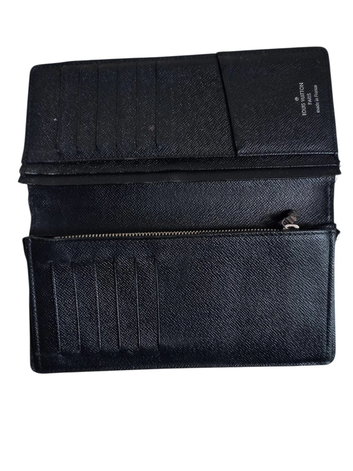 Louis Vuitton Damier Graphite Black Grey Leather Long Wallet