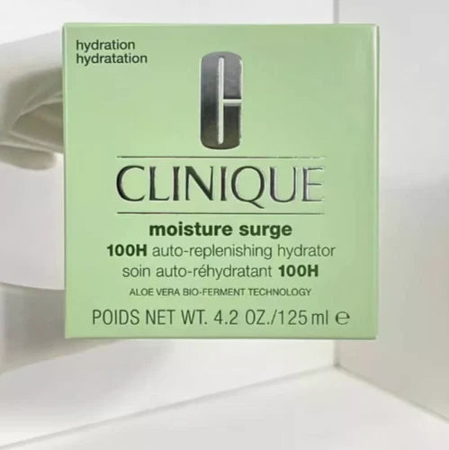 Clinique Moisture Surge 100H Auto-Replenishing Hydrator – Oil-Free Gel Moisturizer | 4.2 oz / 125ml